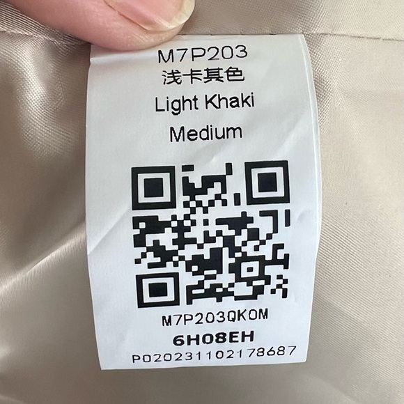 Farktop Women’s Oversized Long Trench Coat Double Breasted Fully Lined NWOT Sz M - Picture 9 of 9